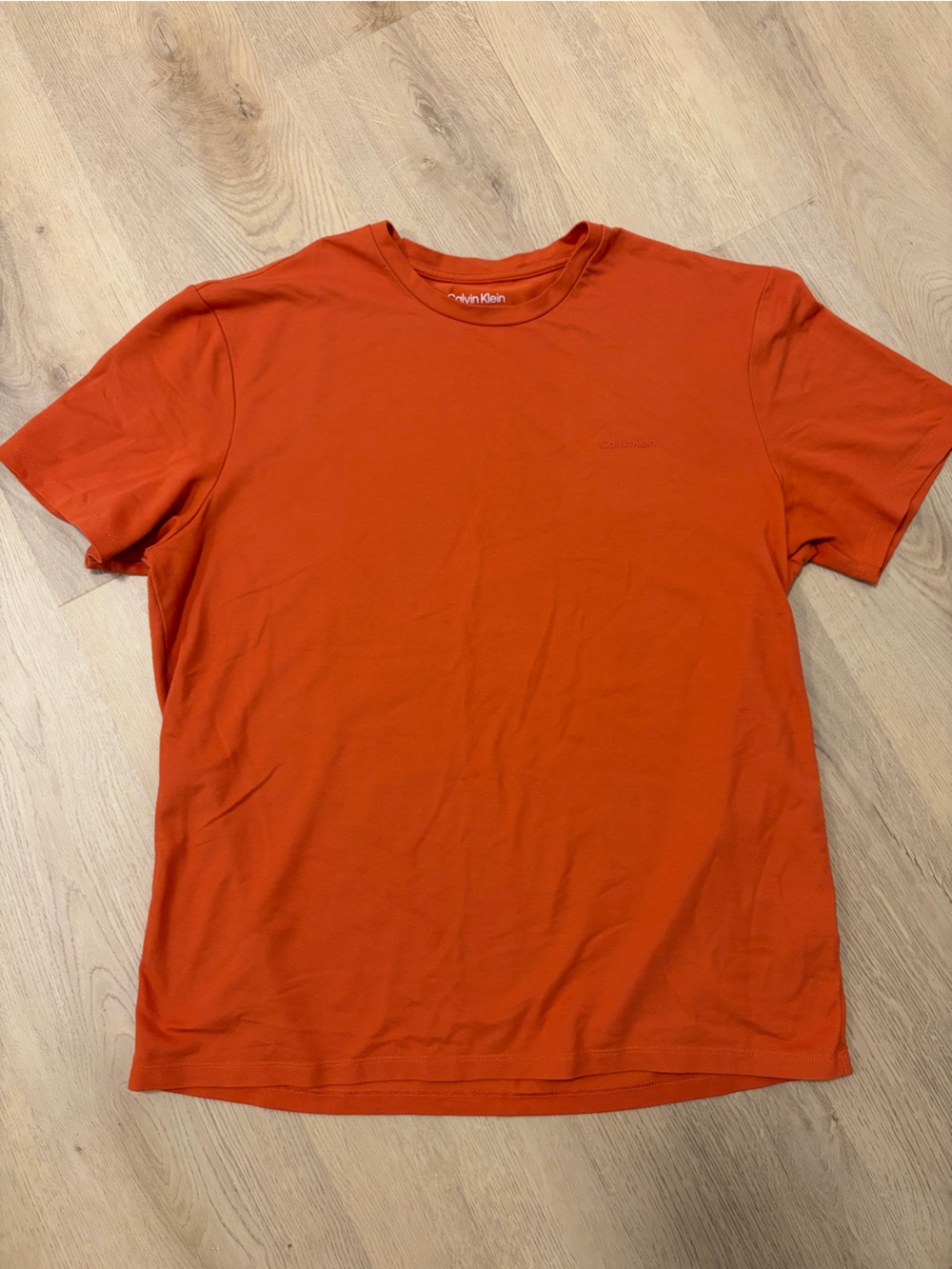 Men's Orange Calvin Klein Shirt